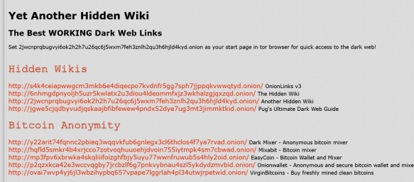Yet Another Hidden Wiki Yet Another
Hidden Wiki